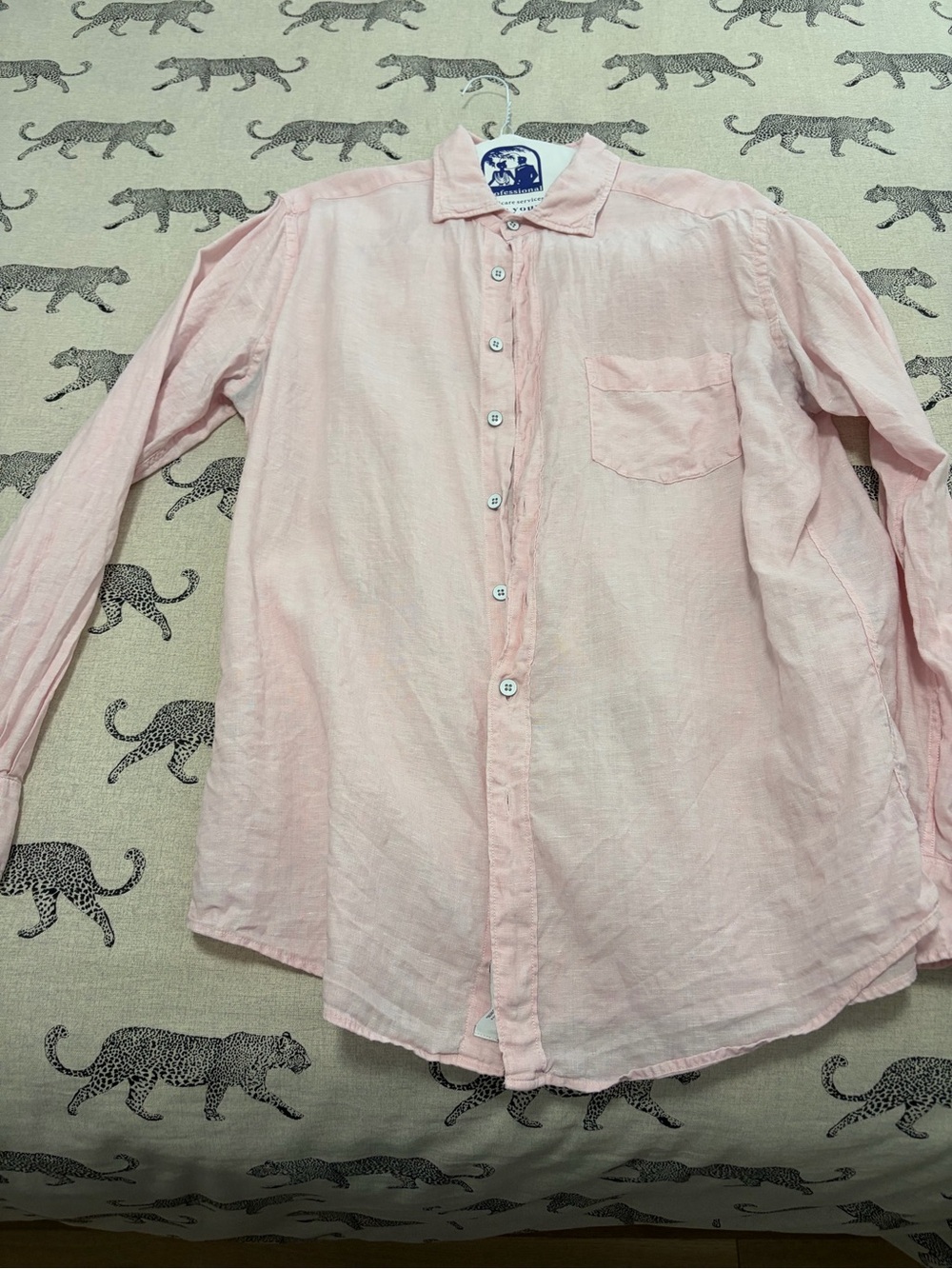 Rodd & Gunn Light Pink Men's Linen Button-Down Shirt